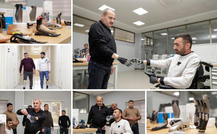 Nazirlik müharibə ilə əlaqədar əlilliyi olan daha bir qrup şəxsi yüksək texnologiyalı protezlərlə təmin etdi 
