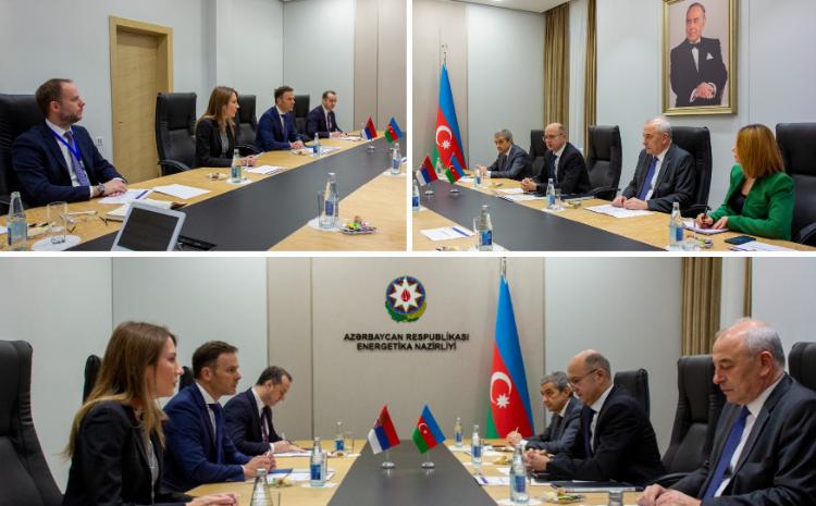 Azərbaycanın energetika naziri Serbiyanın Baş nazirinin müavini və energetika naziri ilə görüşüb 