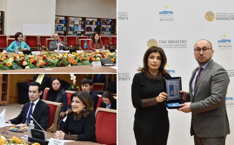 Günay Əfəndiyeva Qazaxıstan Respublikasının mədəniyyət və idman naziri Dauren Abayev ilə görüşüb 