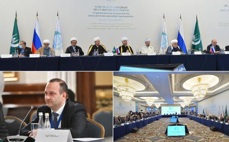 İlahiyyat İnstitutunun rektoru XVIII Beynəlxalq Müsəlman Forumunda iştirak edib 
