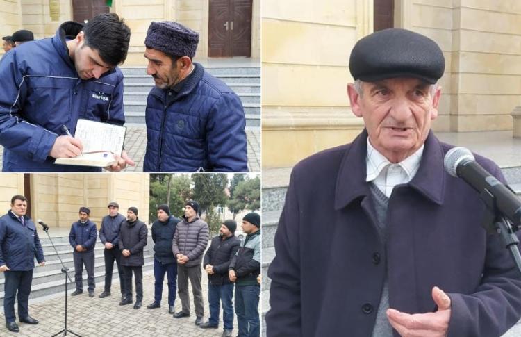 "Səyyar qəbul otağı"nda 6 kəndin sakinlərini birləşdirən eyniyönümlü müraciət 