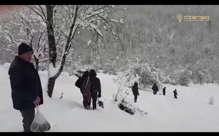 "Azərişıq" kəskin hava şəraitində abonentləri işıqsız qoymadı - VİDEO