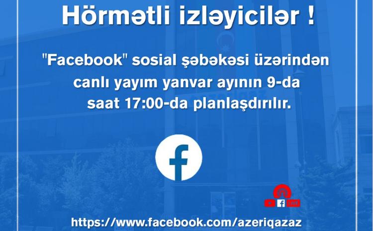 Bu gün "Azəriqaz" rəhbərliyinin növbəti canlı yayımı planlaşdırılır 