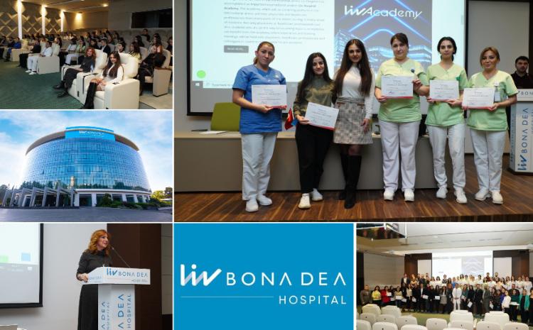 Liv Bona Dea Hospitalda Liv Academy proqramını uğurla bitirən iştirakçılara sertifikatlar təqdim olundu 