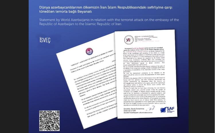 İsveç azərbaycanlıları terror aktını pisləyiblər 