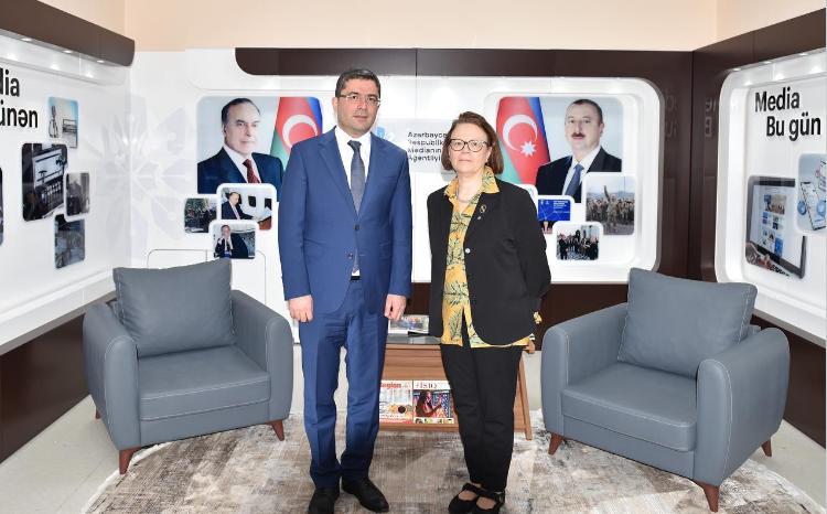 Əhməd İsmayılov ilə Finlandiya Respublikasının ölkəmizdə fövqəladə və səlahiyyətli səfiri Kirsti Narinen arasında görüş keçirilib 
