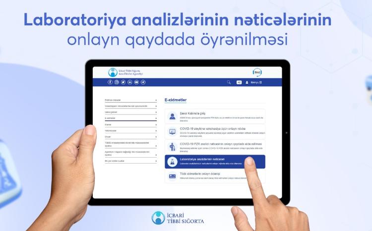 "Laboratoriya analizlərinin nəticələri" adlı elektron xidmətin əhatə dairəsi genişləndirilib 