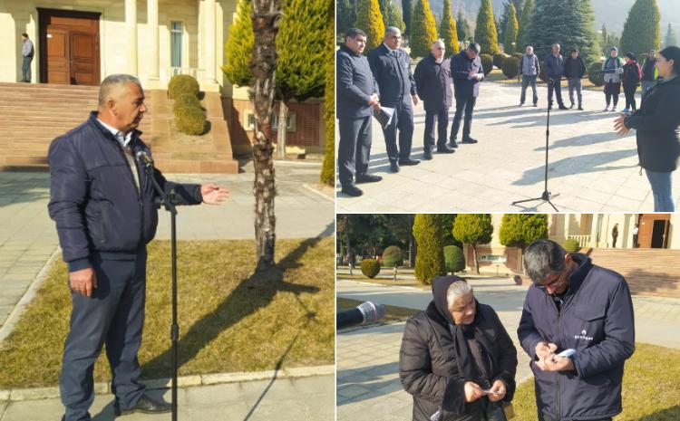 Həftənin ilk iş günündə "Açıq mikrofon" aksiyası Balakəndə keçirildi 