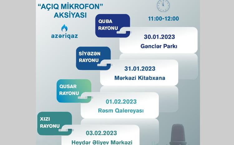 SOCAR "Azəriqaz" İstehsalat Birliyinin "Açıq mikrofon" aksiyası davam edir 