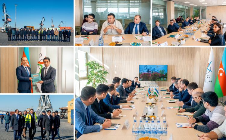 Представители государственных органов Узбекистана посетили Бакинский порт 