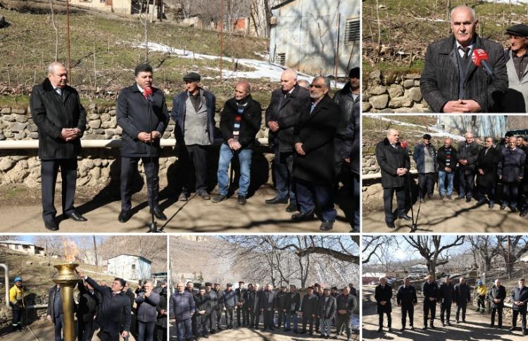 Yardımlı rayonunun Perimbel kəndinin qazlaşdırılması yekunlaşdı 