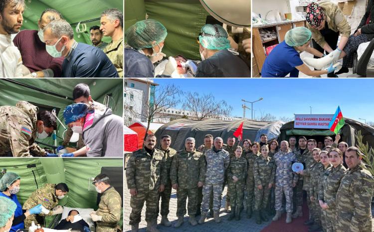 Наш военный медицинский персонал продолжает свою деятельность в Кахраманмараше 