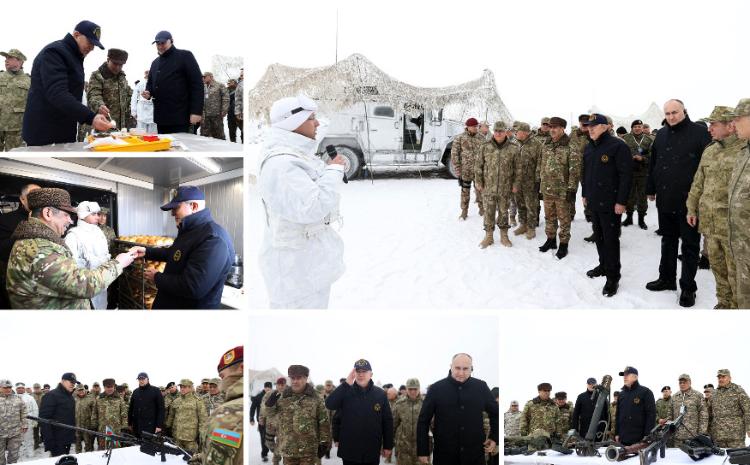 Azerbaijan Defense Minister watched international exercises "Winter Exercises - 2023" 