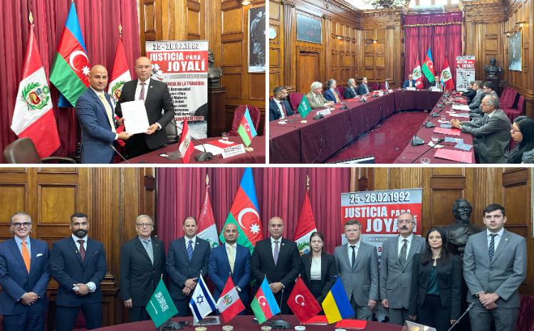 Peru Konqresində Xocalı soyqırımı anılıb və bununla bağlı bəyanat taqdim olunub 