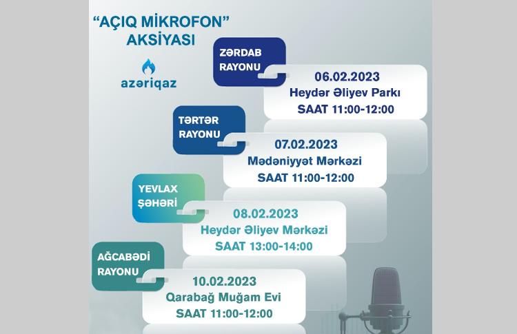 SOCAR "Azəriqaz" İB-nin "Açıq mikrofon" aksiyaları davam edir 