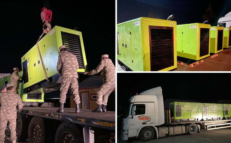 Stationary generators sent to Türkiye 