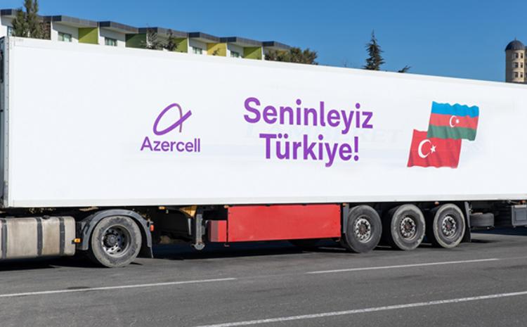 "Azercell" Türkiyəyə humanitar yardım göndərir 