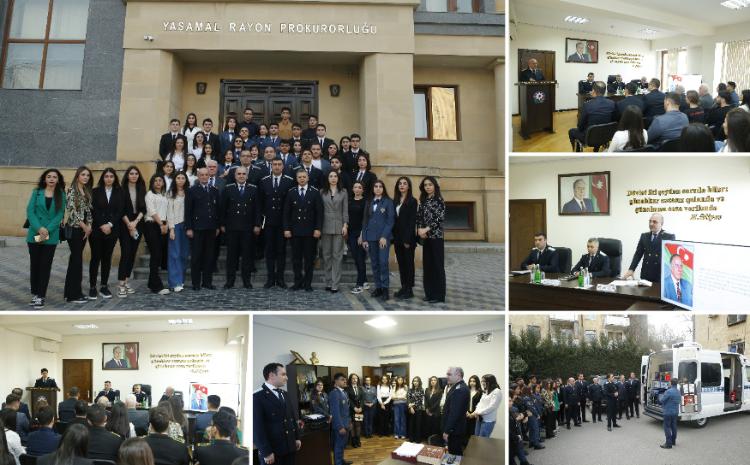 "Heydər Əliyev İli" ilə bağlı Yasamal rayon prokurorluğunda "Açıq qapı günü" keçirilib 