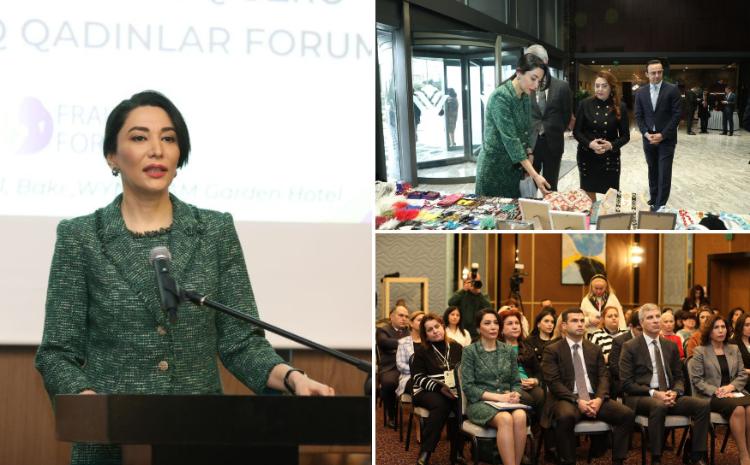 Ombudsman Beynəlxalq Qadın Sosial Sahibkarlıq Forumunda çıxış edib 
