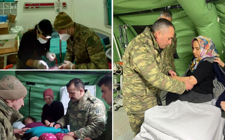 Azerbaijani military doctors performed next surgeries in Kahramanmarash 