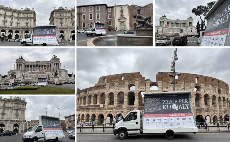 Xocalı soyqırımı həqiqətlərini əks etdirən avtomobil Roma küçələrində hərəkət edib 