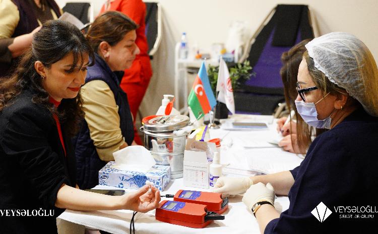 "Qan ver, Həyat ver!" şüarı altında qanvermə aksiyası keçirilib - FOTO