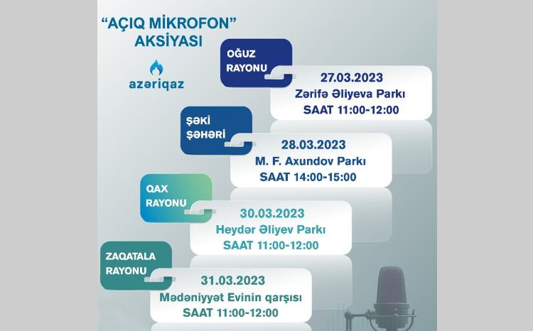SOCAR "Azəriqaz" İB-nin "Açıq mikrofon" aksiyası davam edir 