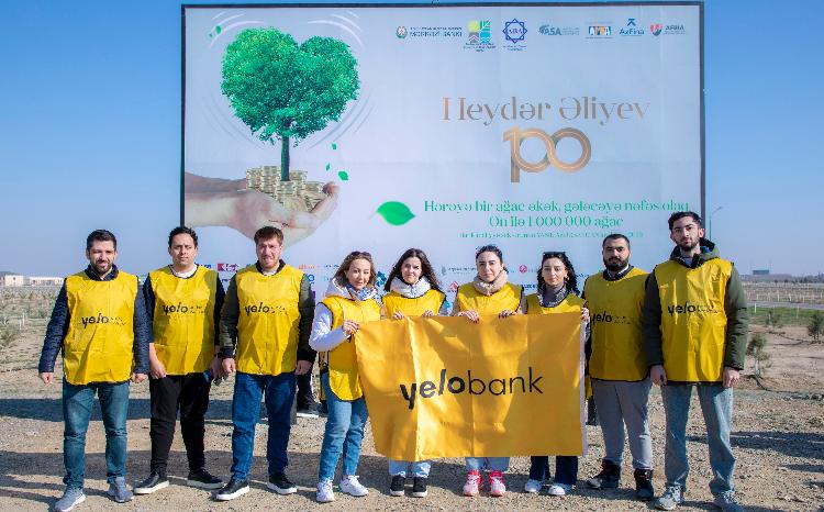 Yelo Bank ağacəkmə aksiyasında iştirak etdi 