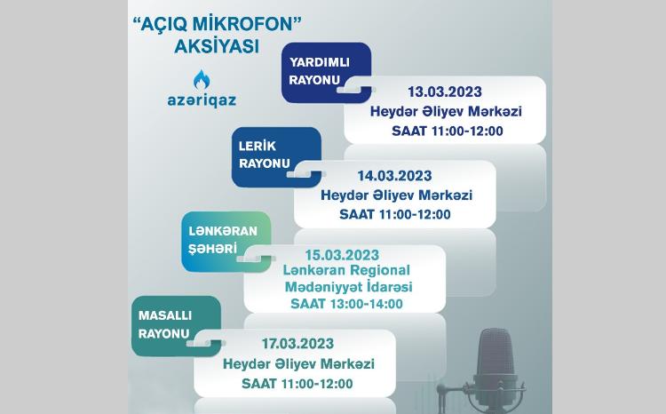 SOCAR "Azəriqaz" İB-nin "Açıq mikrofon" aksiyası davam edir 