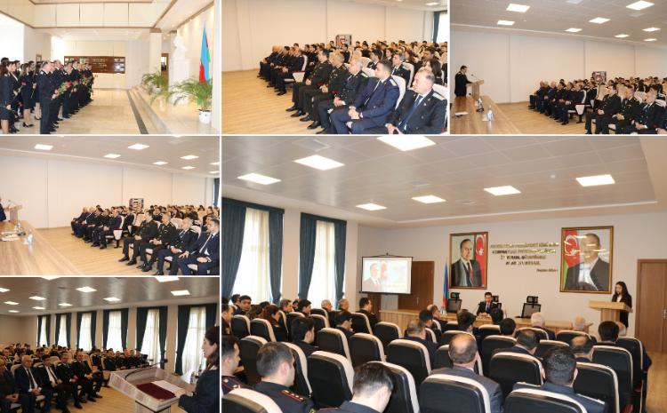 Gəncə şəhər prokurorluğunda Ulu Öndər Heydər Əliyevin 100 illik yubileyinə həsr olunmuş konfrans keçirilib 