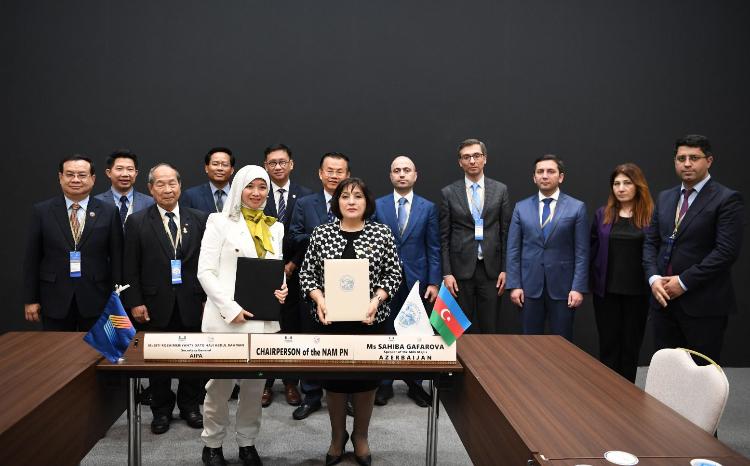 A Memorandum of Understanding Inked between Non-Aligned Movement Parliamentary Network and ASEAN Inter-Parliamentary Assembly 