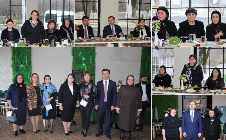 İsmayıllıda 8 Mart – Beynəlxalq Qadınlar Günü münasibətilə şəhid ailələri ilə görüş keçirilib 