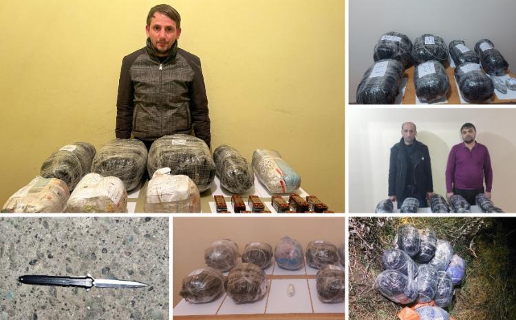 62 kiloqram narkotik vasitələrin qaçaqmalçılıq yolu ilə Azərbaycan ərazisinə keçirilməsinin qarşısı alınib 
