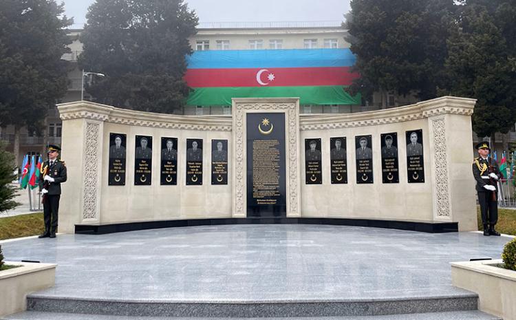 В Военном институте состоялась церемония открытия Мемориального комплекса в честь шехидов - ВИДЕО