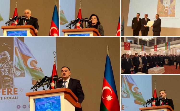 Ankarada 31 Mart - Azərbaycanlıların soyqırımı gününə həsr olunmuş tədbiri keçirilib 