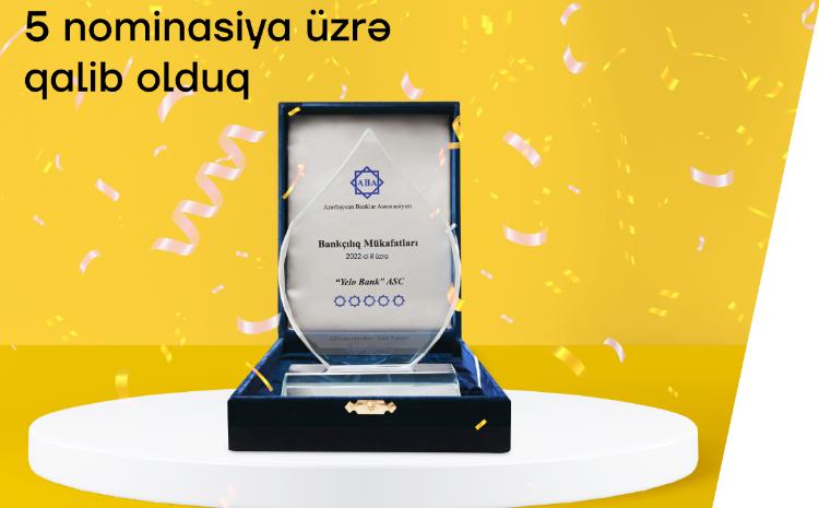 Yelo Bank удостоен 5 наград 