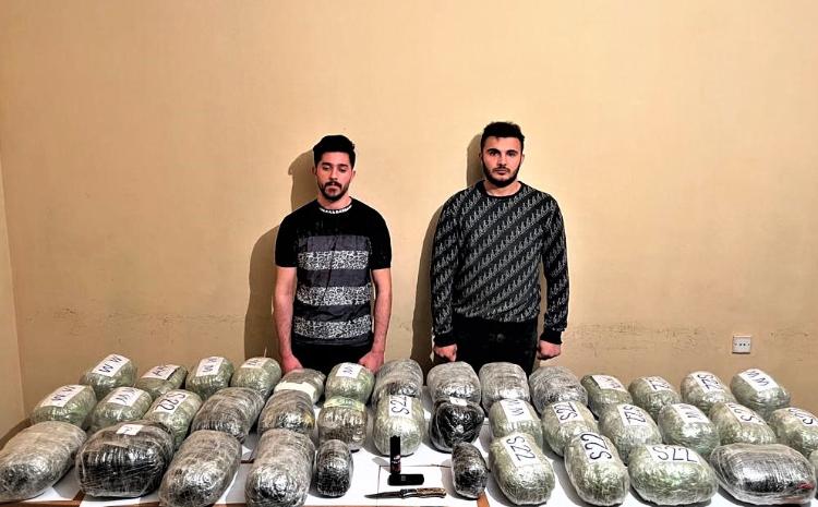İrandan Azərbaycana 41 kiloqram narkotik keçirmək istədilər 