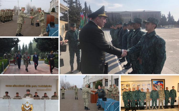 Hərbi Prokurorluq işçiləri Novruz bayramı ərəfəsində hərbi hissələrdə 