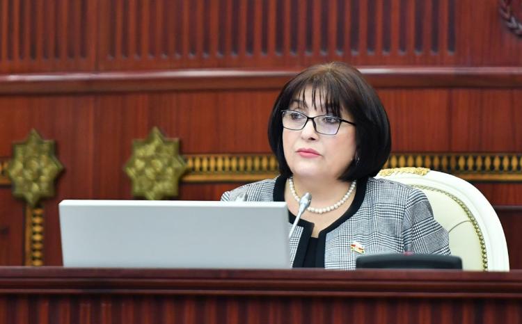 Spiker Sahibə Qafarovanın parlamentin 7 aprel 2023-cü il tarixli iclasında Milli Məclisin bəyanatı ilə əlaqədar çıxışı 
