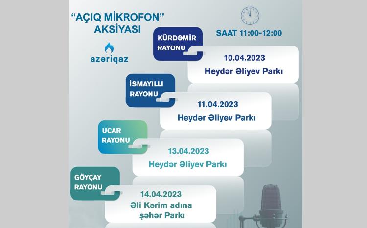 "Azəriqaz" İB-nin "Açıq mikrofon" aksiyası davam edir 