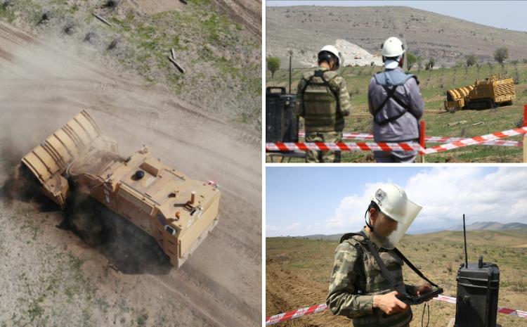 Azərbaycan MEMATT minatəmizləmə maşınının imkanlarını yüksək qiymətləndirir 