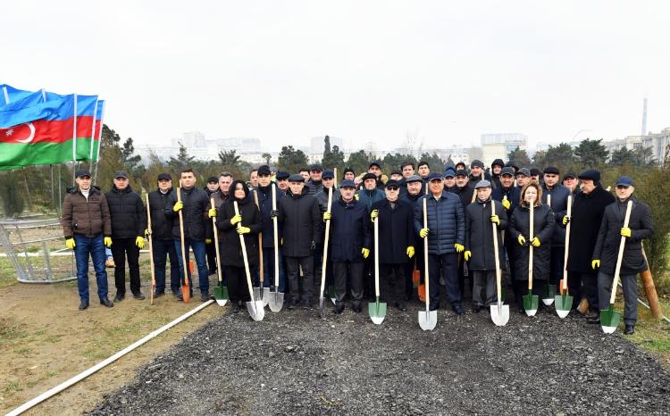Ədliyyə Nazirliyi ulu öndər Heydər Əliyevin 100 illiyinə həsr olunan ağacəkmə aksiyası keçirib 