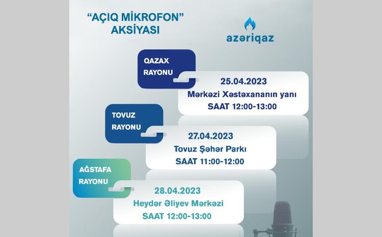SOCAR "Azəriqaz" İB-nin "Açıq mikrofon" aksiyası davam edir 