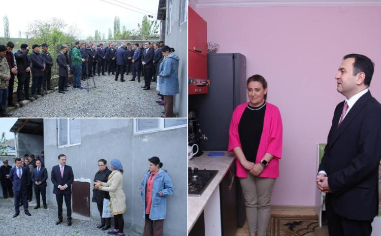 İsmayıllı rayonunun daha bir kəndi mavi yanacaqla təmin olunub 