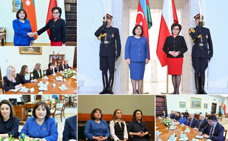 A Meeting of Chair of Milli Majlis Sahiba Gafarova and Marshal of Poland’s Sejm 