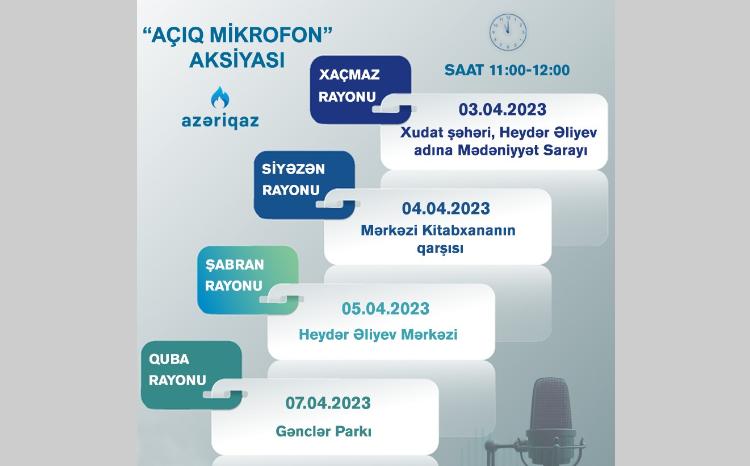 SOCAR "Azəriqaz" İB-nin "Açıq mikrofon" aksiyası davam edir 