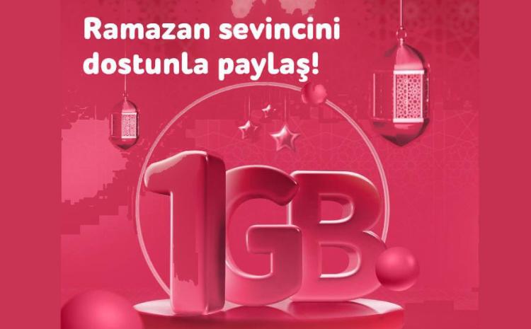 1GB gift from "Nar" to everyone during Ramadan! 