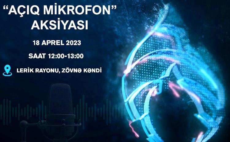SOCAR "Azəriqaz" İB-nin "Açıq mikrofon"u Lerik rayonunda qurulacaq 