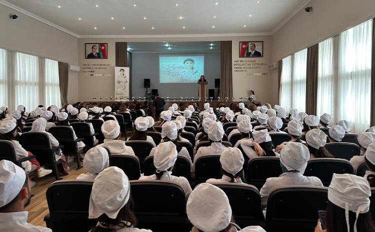 2 nömrəli Bakı Baza Tibb Kollecində akademik Zərifə Əliyevanın 100 illik yubileyinə həsr olunmuş tədbir keçirilib 