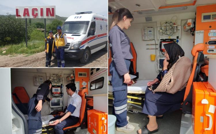 Laçında Təcili və təxirəsalınmaz tibbi yardım briqadası fəaliyyətə başlayıb 